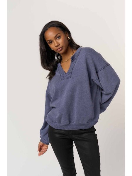 Rose & Lee Co Tahlia Sweatshirt, Regal Blue by Project Social T Sweatshirt & Hoodies