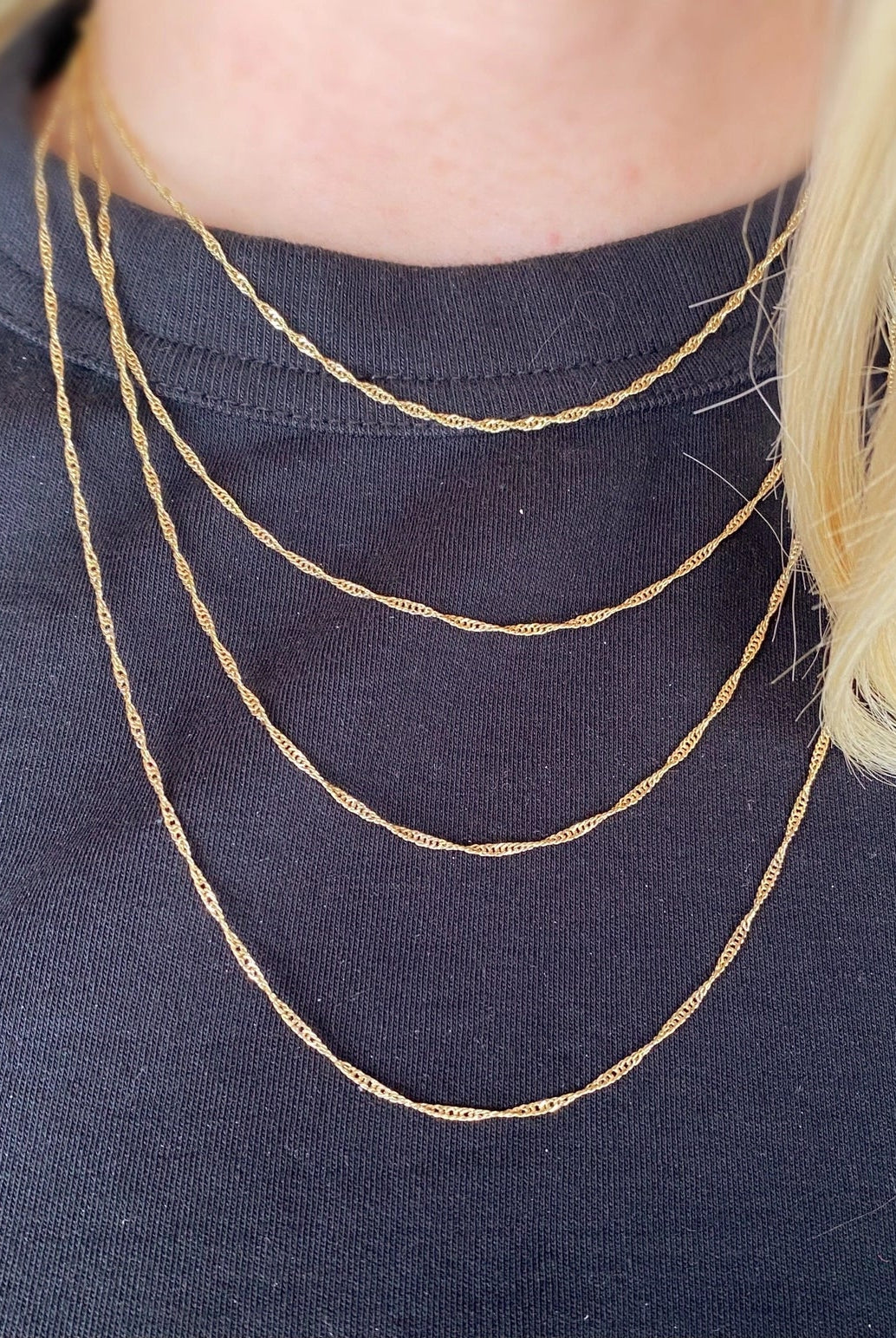 18k Gold Filled Singapore Chain Apex Ethical Boutique