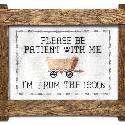 "Please Be Patient With Me" Cross Stitch Kit