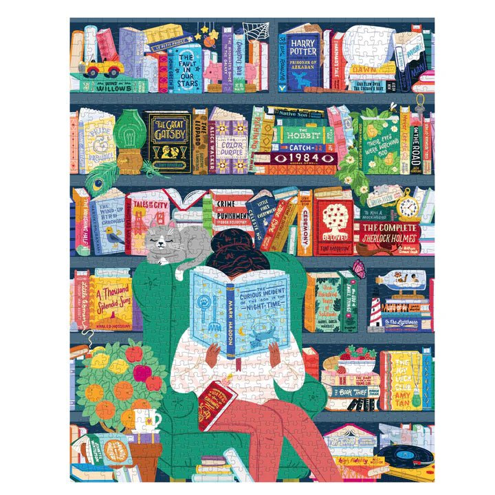 Rose & Lee Co 1000 Piece Puzzle, 50 Must-Read Books Home & Gifts