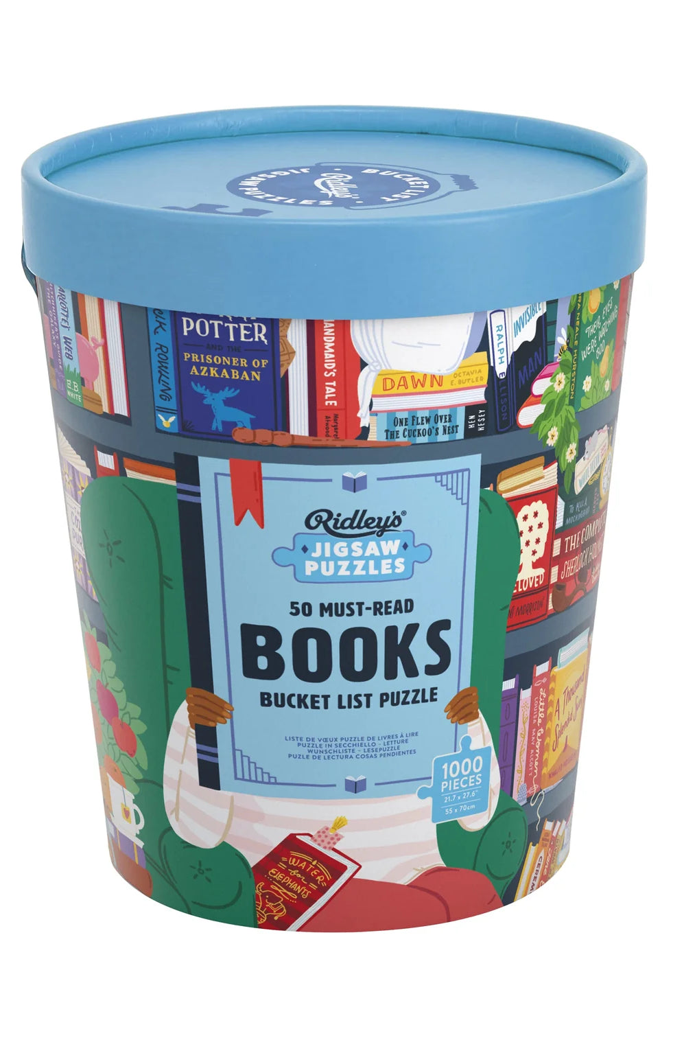 Rose & Lee Co 1000 Piece Puzzle, 50 Must-Read Books Home & Gifts