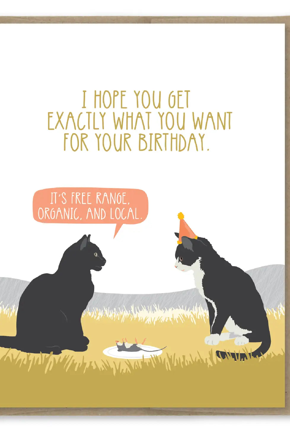 Rose & Lee Co Organic Mouse Birthday Card Stationery