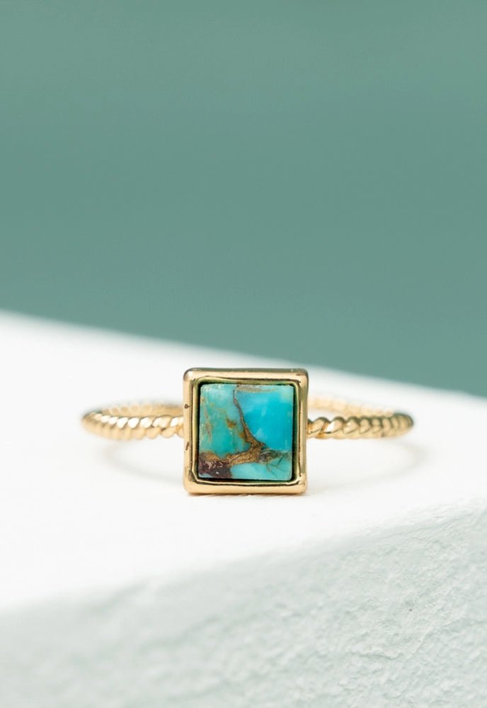 Rose & Lee Co Jayne Ring, Turquoise Rings
