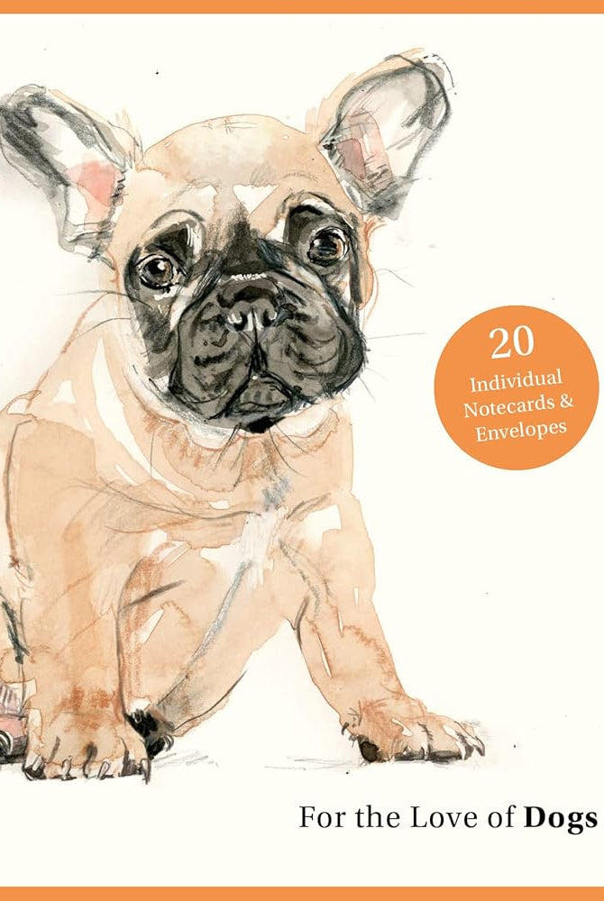 Rose & Lee Co For the Love of Dogs: 20 Individual Notecards and Envelopes Stationery