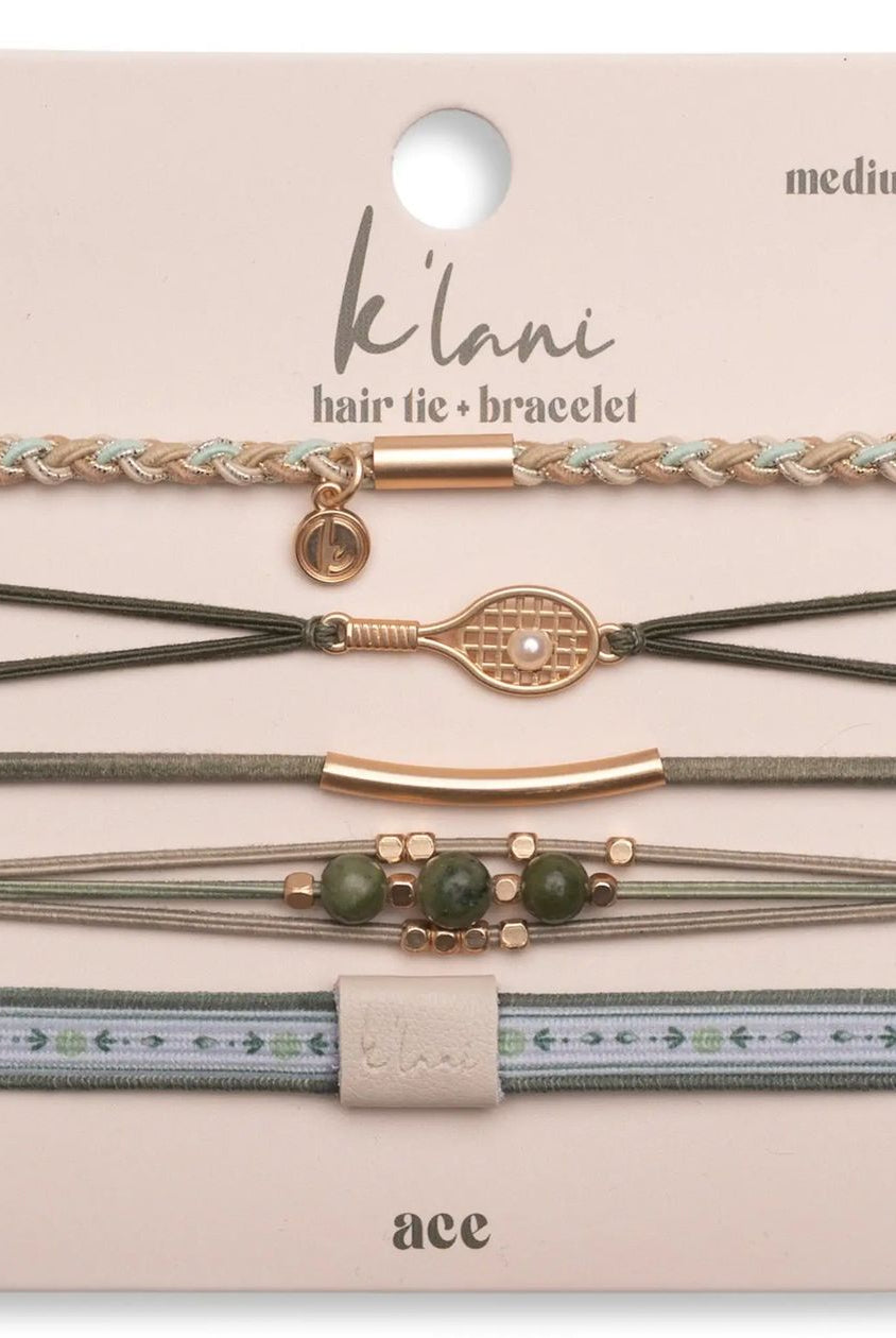 Rose & Lee Co Hair Tie Bracelet Set, Ace Hair