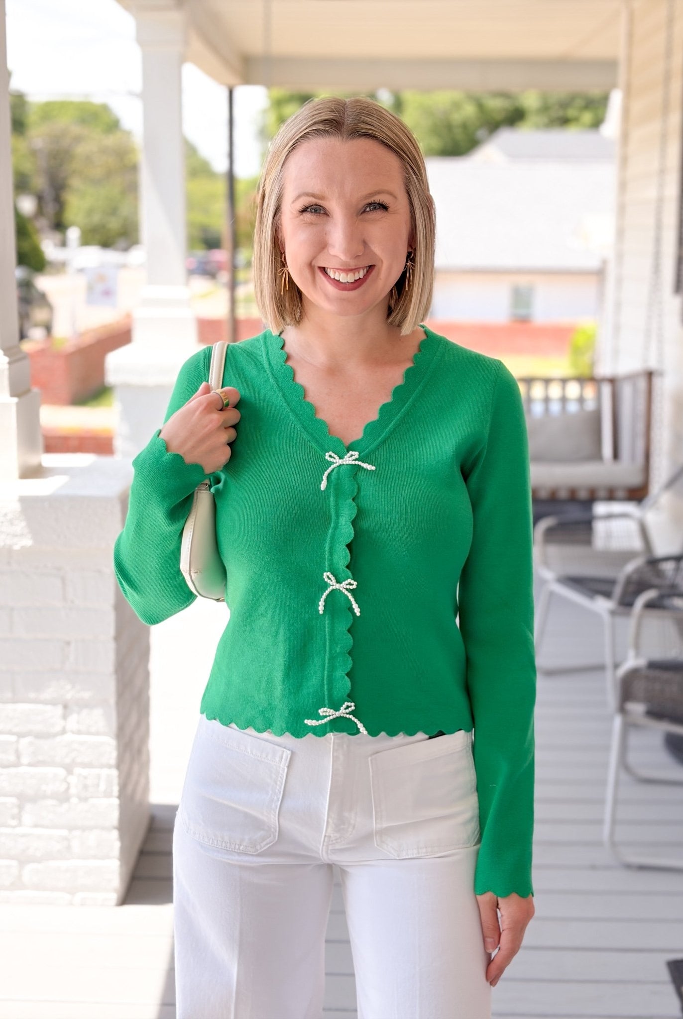 Rose & Lee Co Adler Cardigan, Green Cardigan