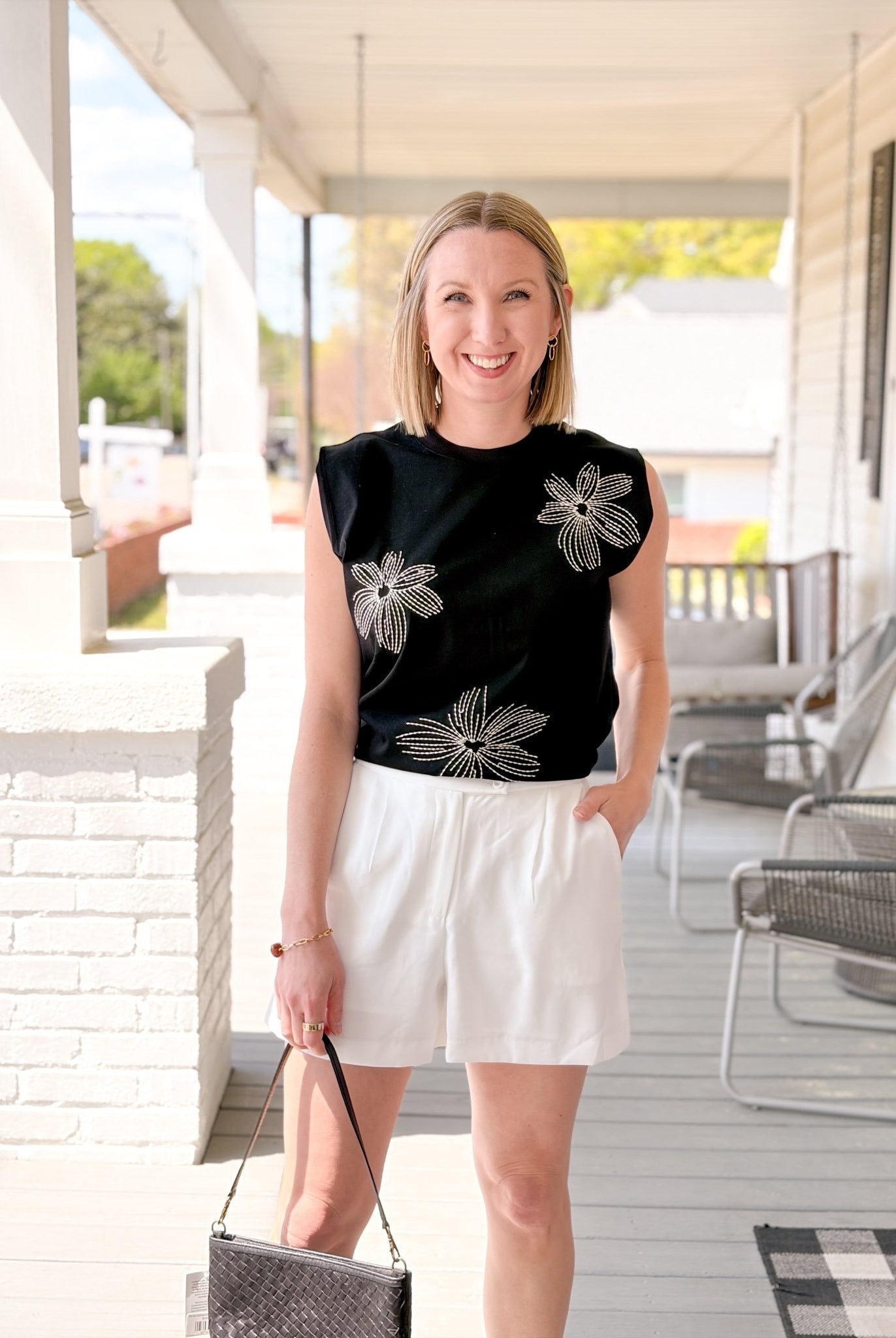 Rose & Lee Co Adriana Tank, Black Tanks