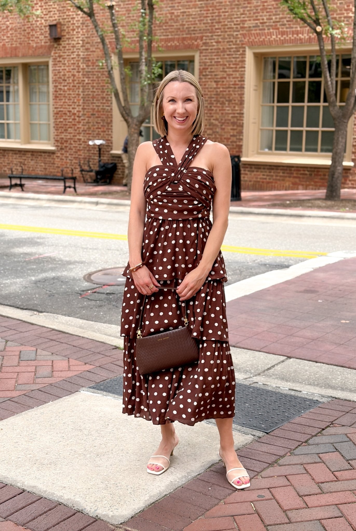 Rose & Lee Co Alice Dress, Chestnut Event Dress