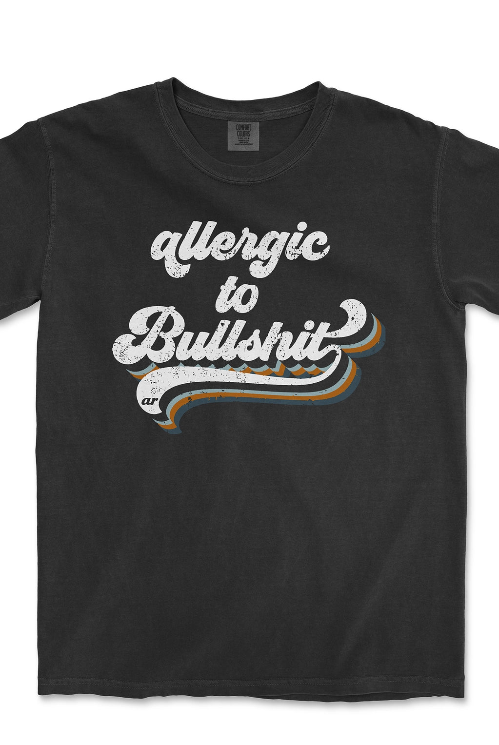 Rose & Lee Co Allergic To BS Tee, Black Short Sleeve
