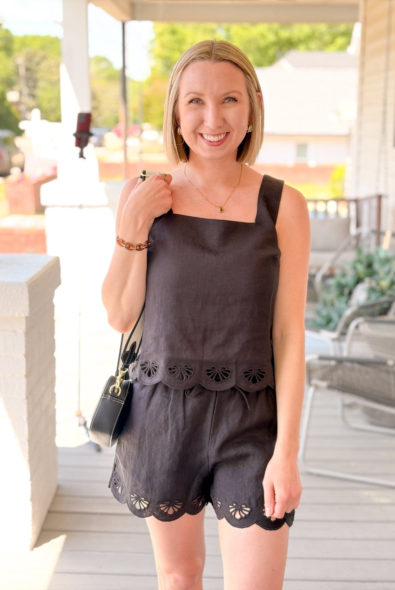 Rose & Lee Co Almost There Tank, Black by Sanctuary Tanks