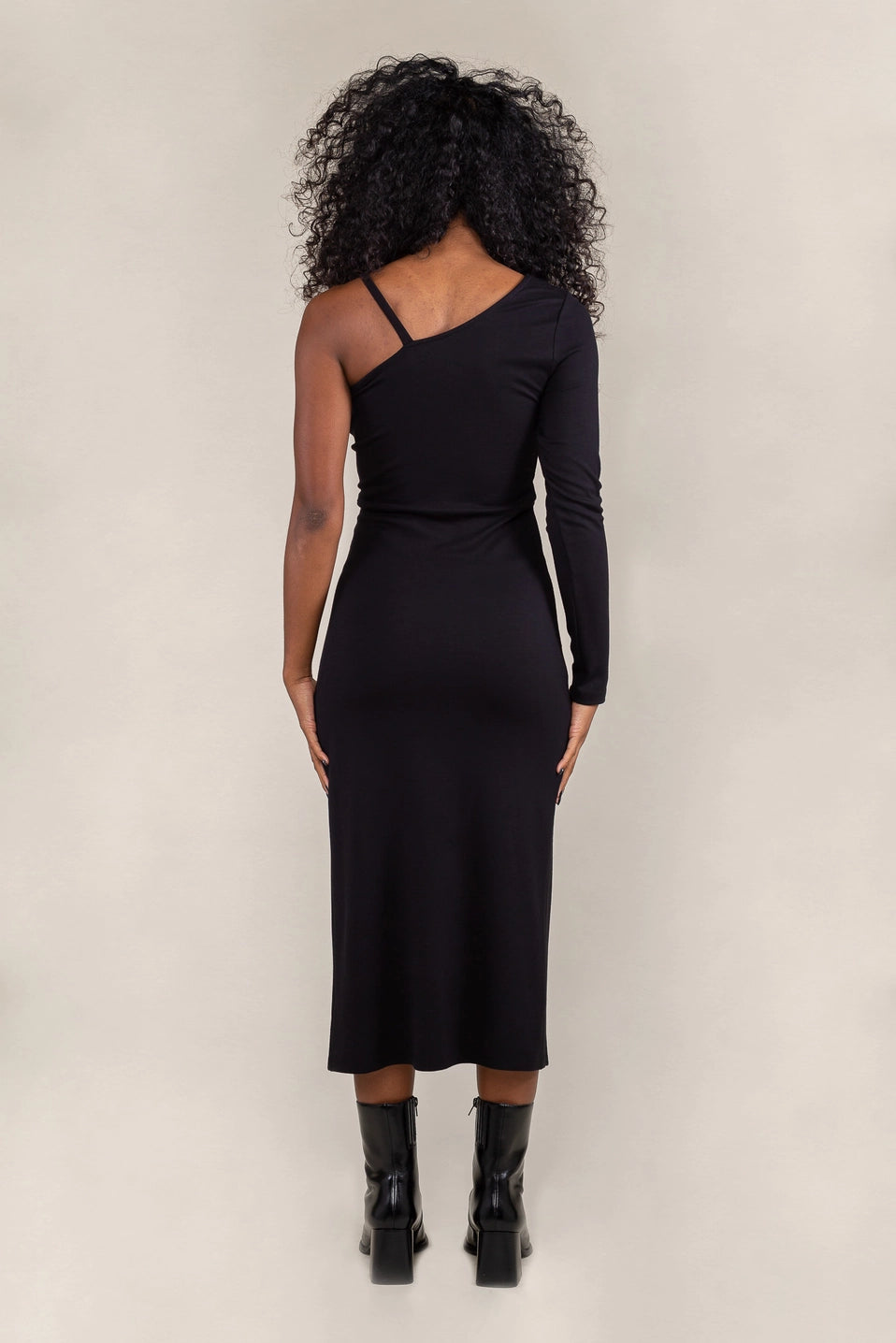 Asymmetrical Black Dress Apex Ethical Boutique
