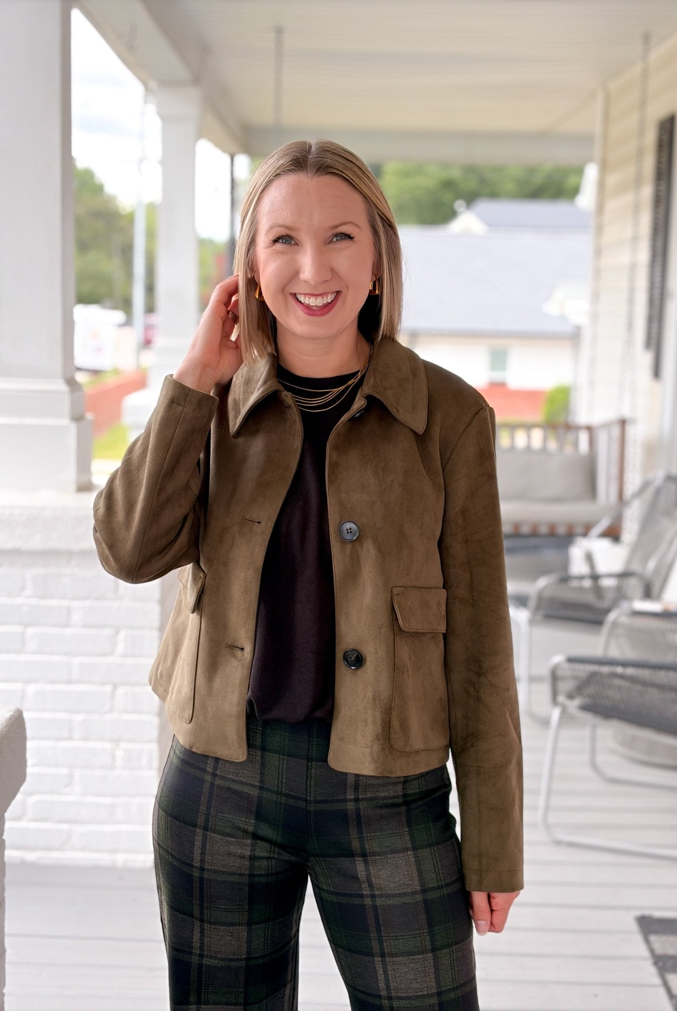 Rose & Lee Co Avid Suede Jacket, Light Kalamata by Sanctuary Jackets