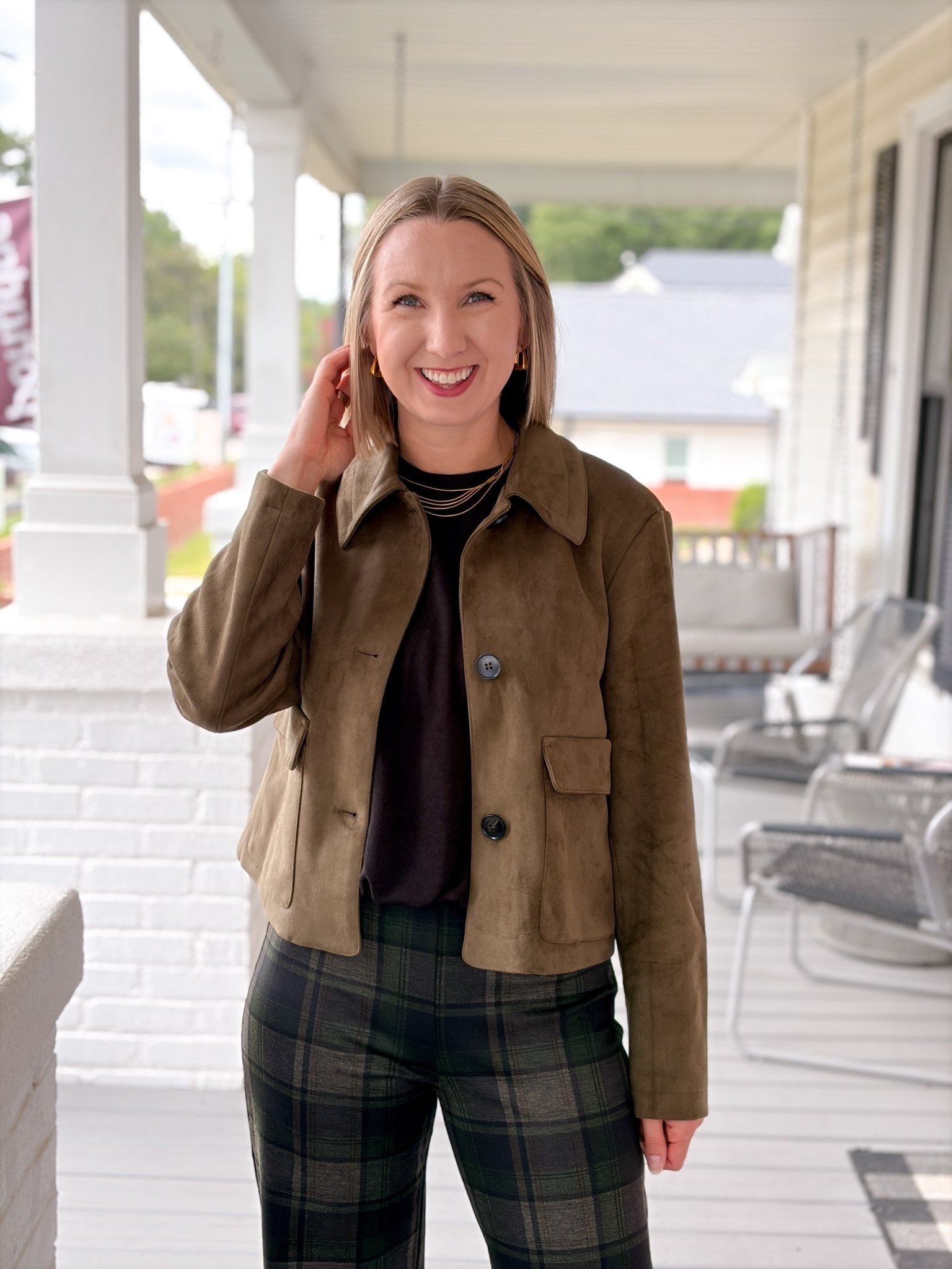 Rose & Lee Co Avid Suede Jacket, Light Kalamata by Sanctuary Jackets