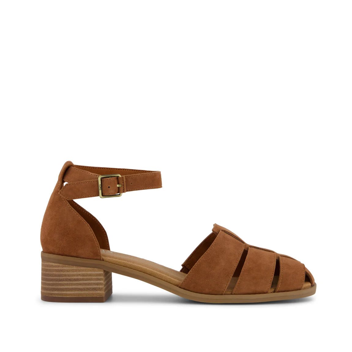 Rose & Lee Co Jaclyn Fisherman Heel, Amber Brown Suede Accessories