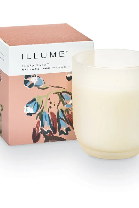 Rose & Lee Co Glass Baby Boxed Candle, Terra Tabac Candles