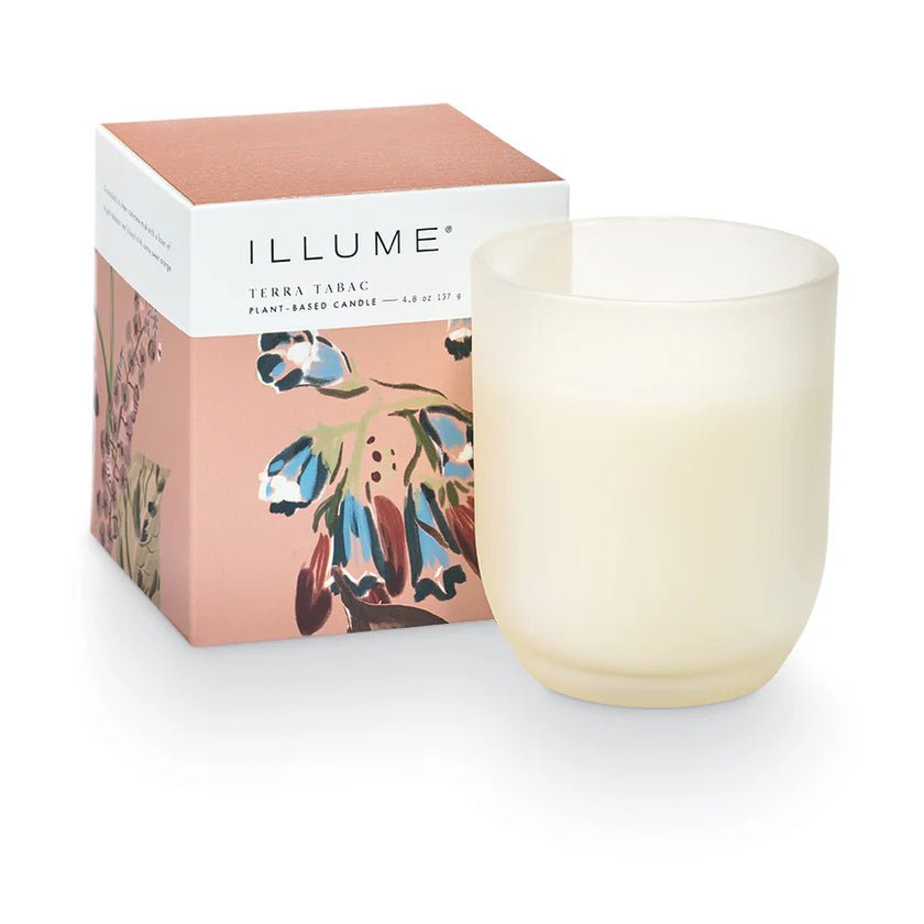 Rose & Lee Co Glass Baby Boxed Candle, Terra Tabac Candles