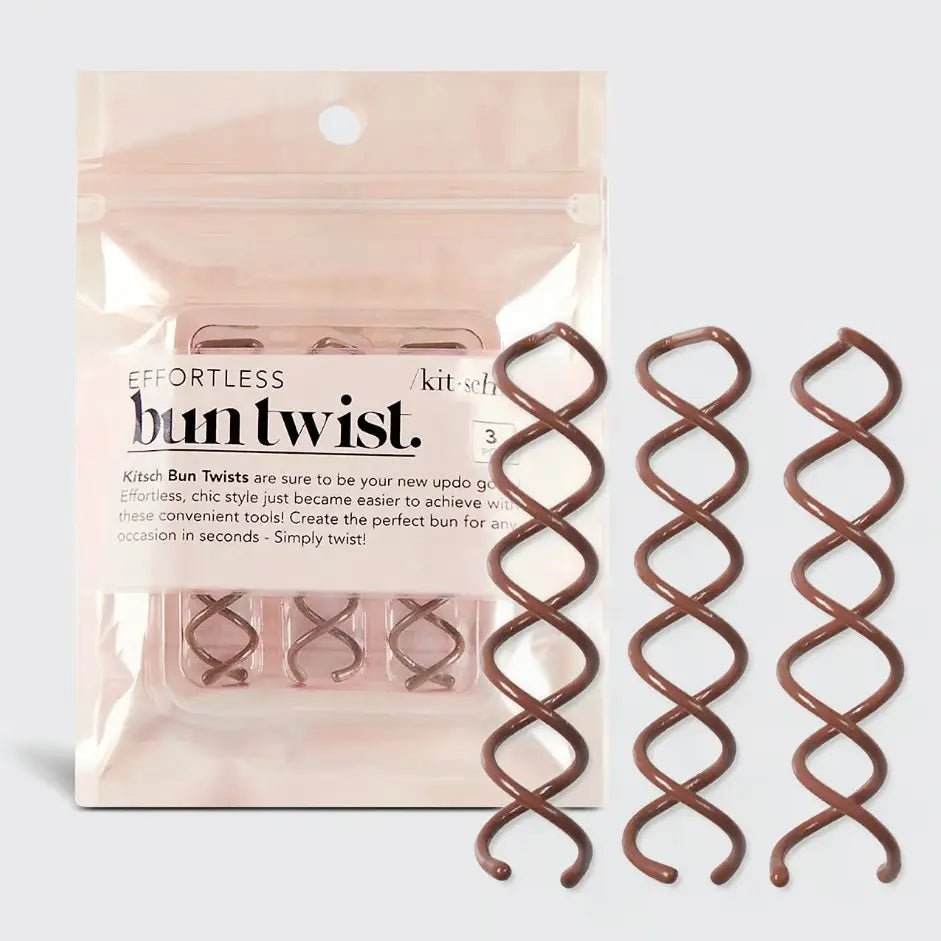 Rose & Lee Co Bun Twist 3pc, Brown Hair