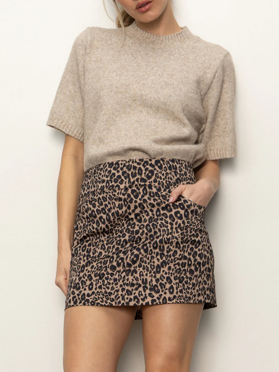 French Kitty Leopard Mini Skirt