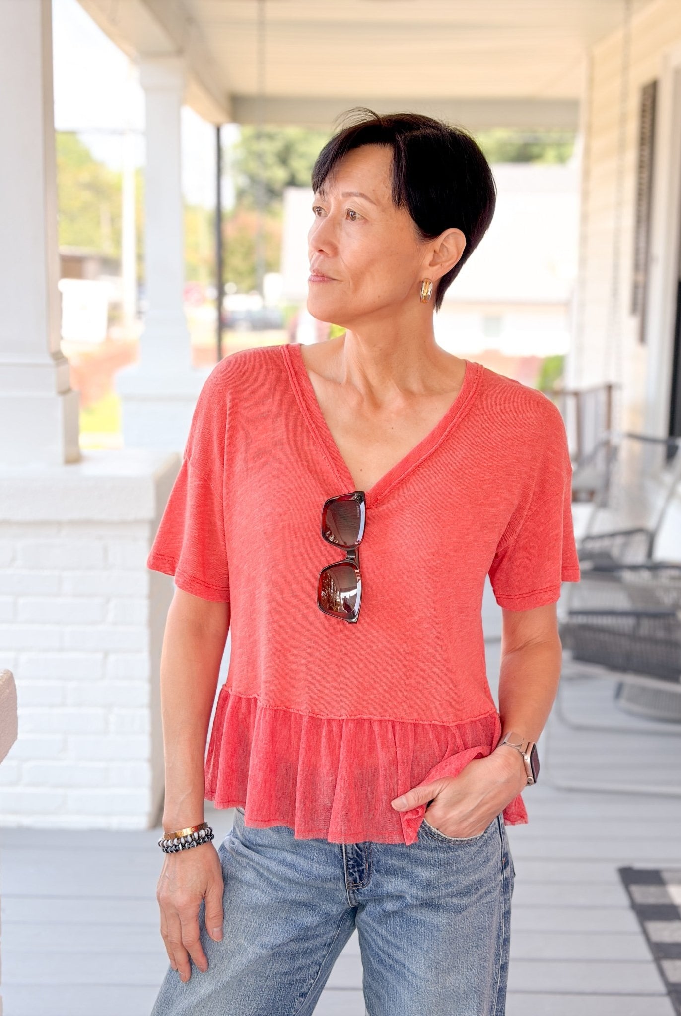 Rose & Lee Co Caracas Top, Kisses by Project Social T short sleeve