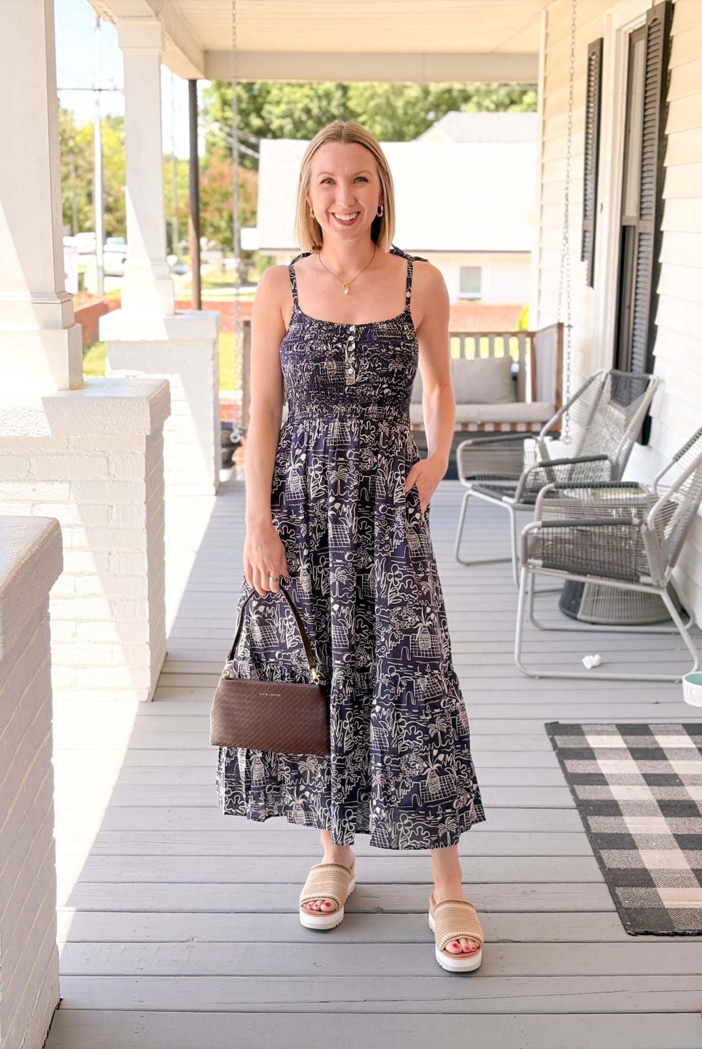 Rose & Lee Co Carmen Dress, Flores by Marine Layer Event Dress