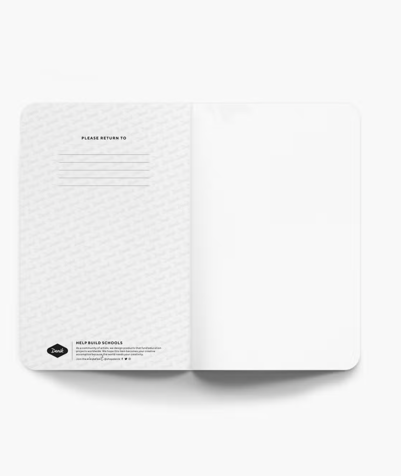 Checks and Flowers Kraft Classic Layflat Notebook Apex Ethical Boutique