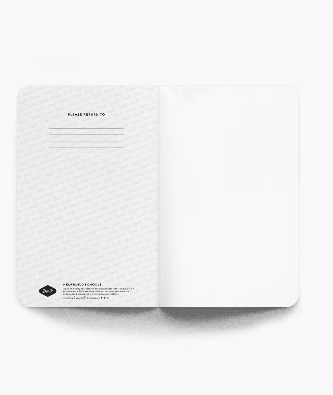Rose & Lee Co Checks and Flowers Kraft Classic Layflat Notebook Stationery