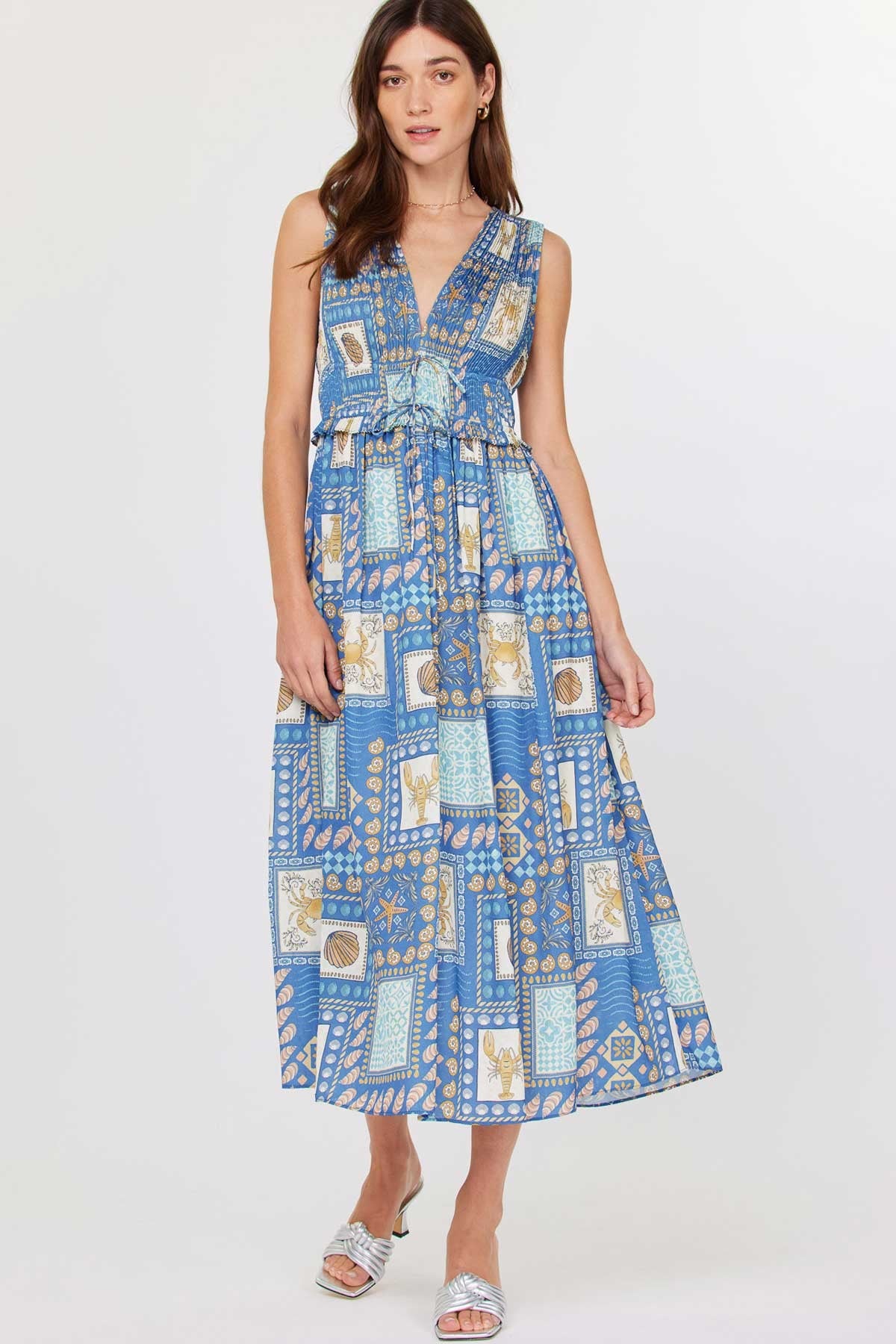 Kataleya Dress, Sea Blue