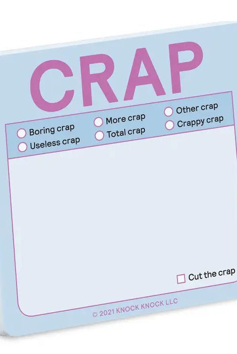 Rose & Lee Co Crap Sticky Notes, Pastel Stationery
