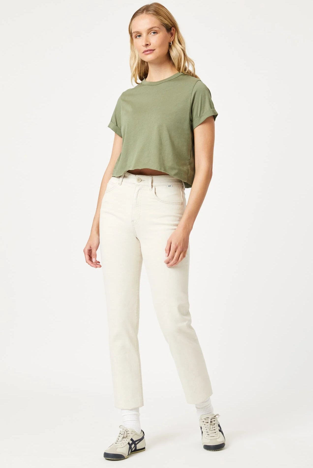Cropped Green T-Shirt Apex Ethical Boutique