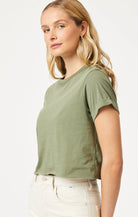 Cropped Green T-Shirt Apex Ethical Boutique