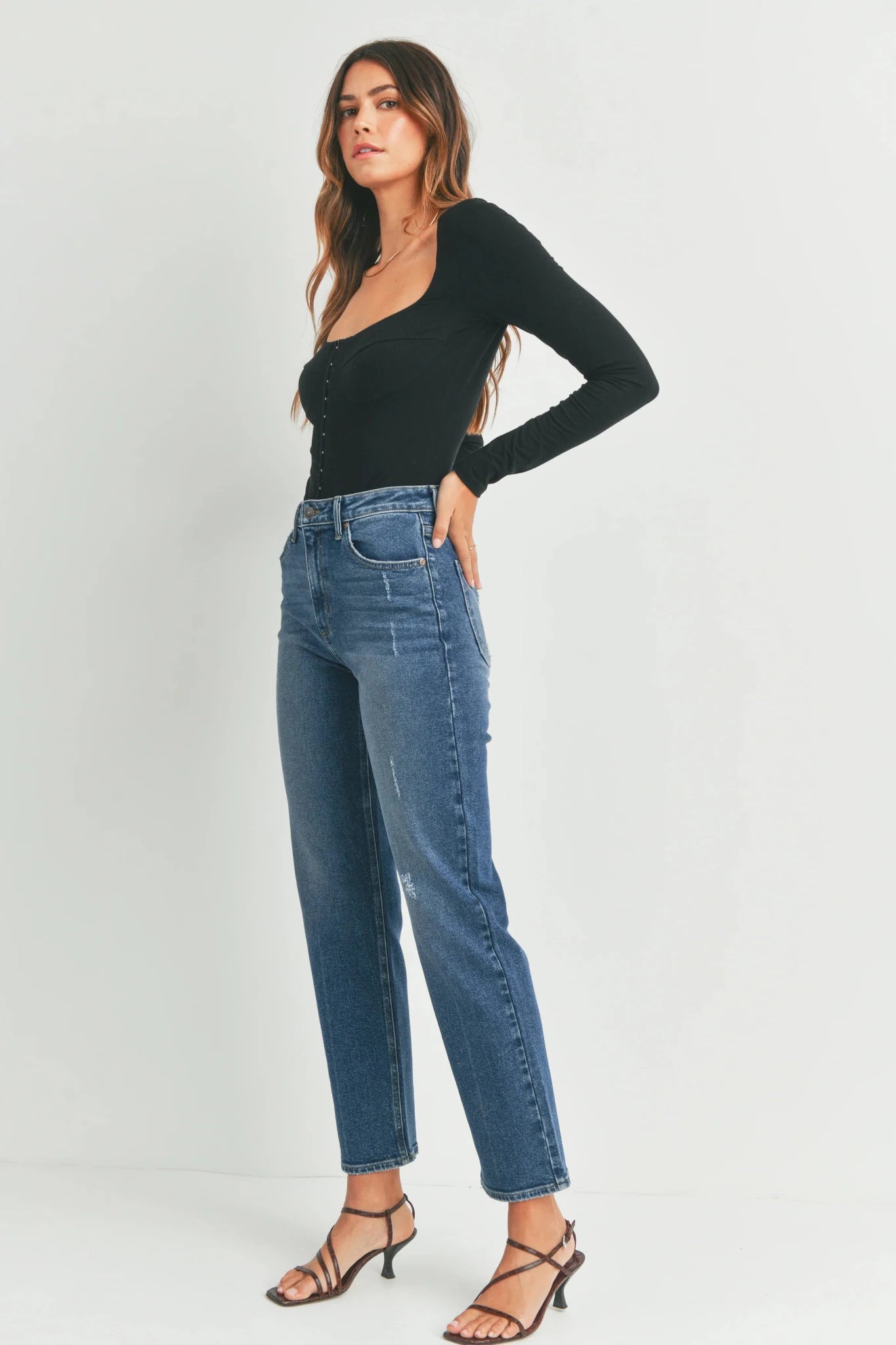 Rose & Lee Co Sienna Jeans, Dark Denim unknown