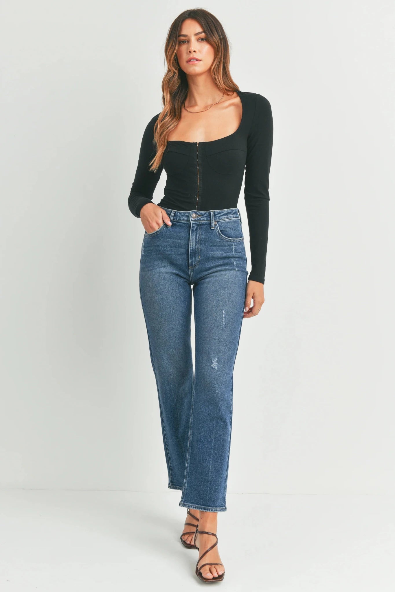 Rose & Lee Co Sienna Jeans, Dark Denim unknown