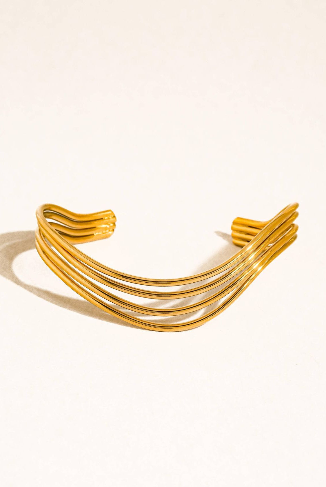 Rose & Lee Co Eirlys Cuff Bracelet, 18k Gold Bracelets