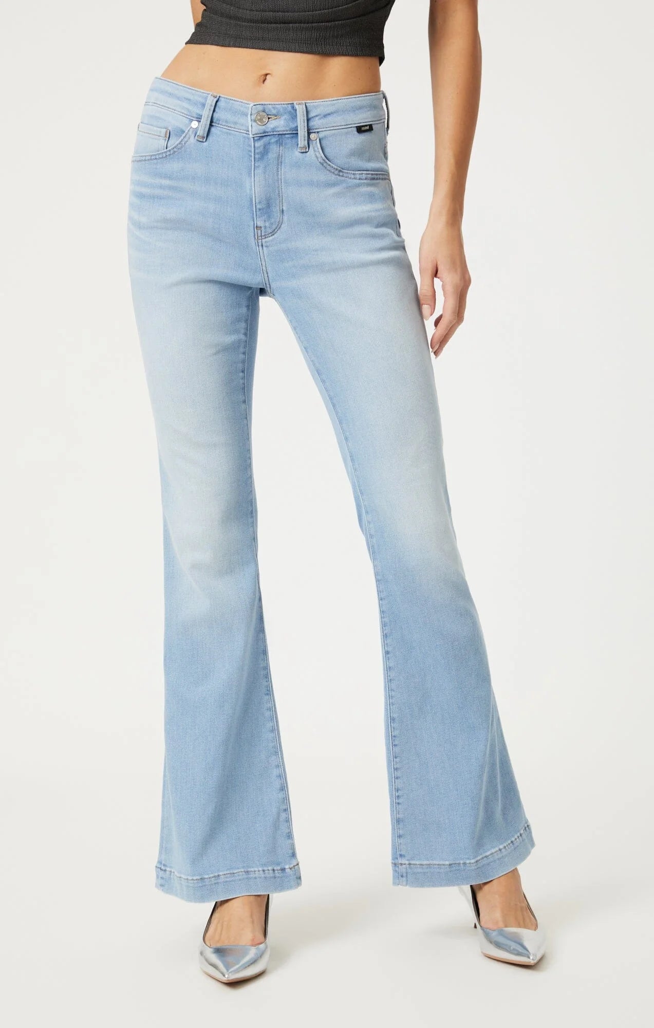 Flared Light Blue Jeans Apex Ethical Boutique