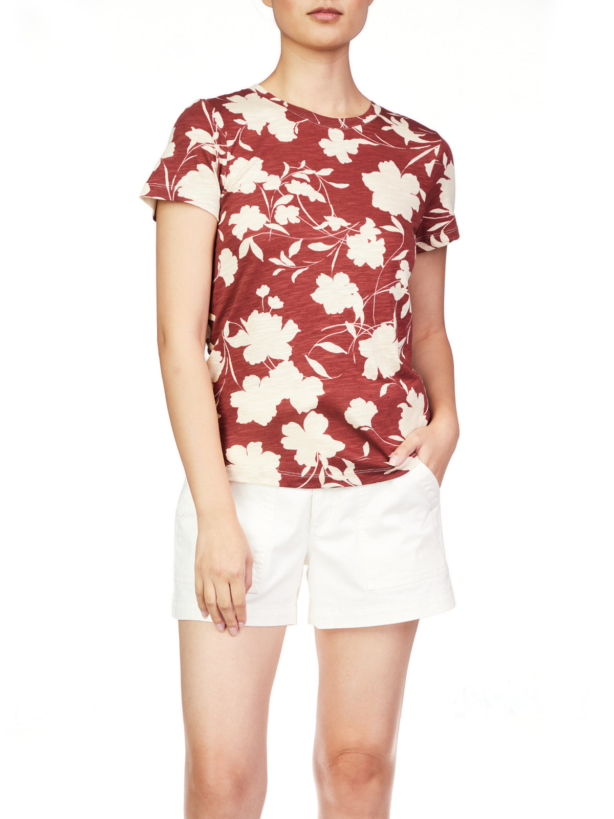 Floral Short Sleeve Tee Apex Ethical Boutique