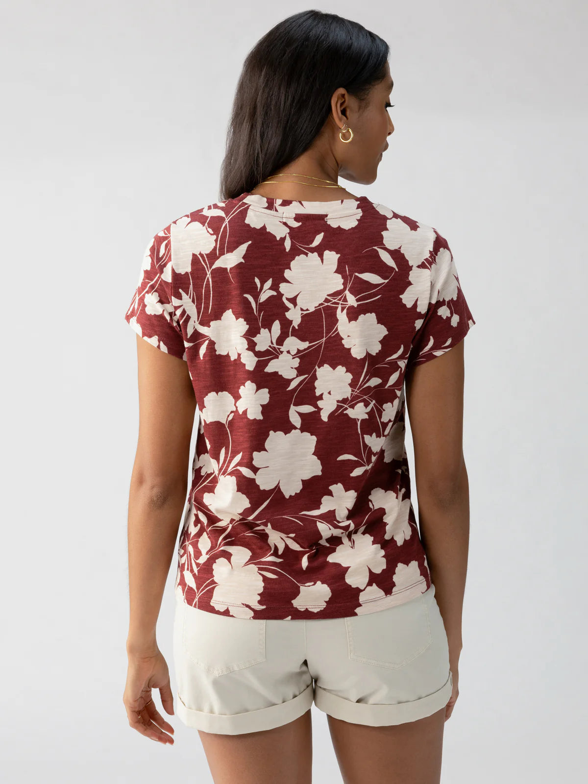Floral Short Sleeve Tee Apex Ethical Boutique