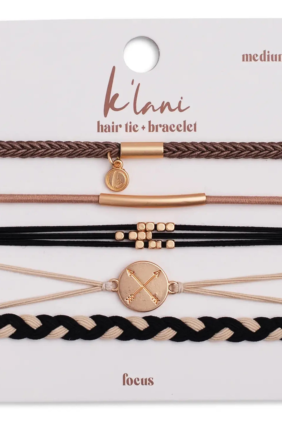 Hair Tie Bracelet Set, Focus