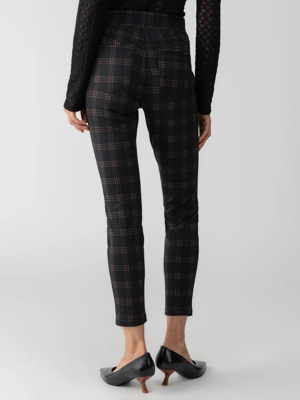 Rose & Lee Co Runway Leggings, Garnet Plaid by Sanctuary unknown