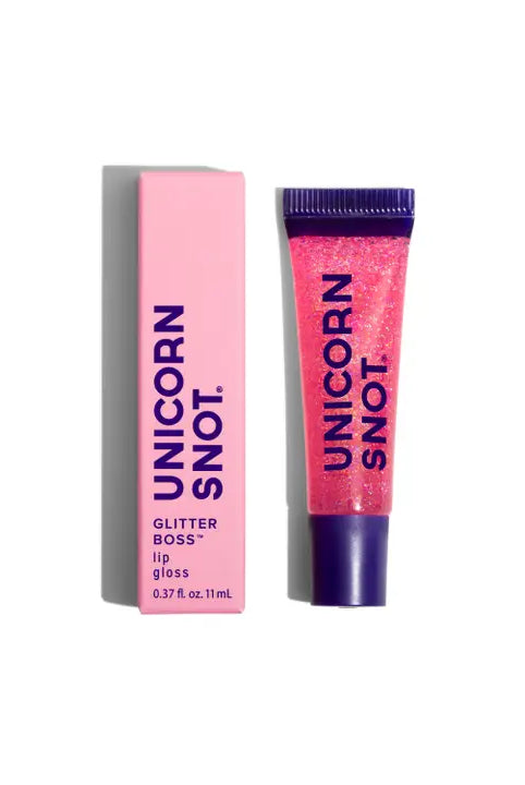Pink glitter lip balm