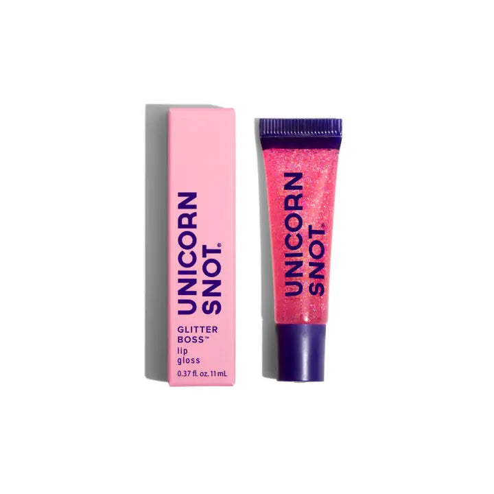 Pink glitter lip balm