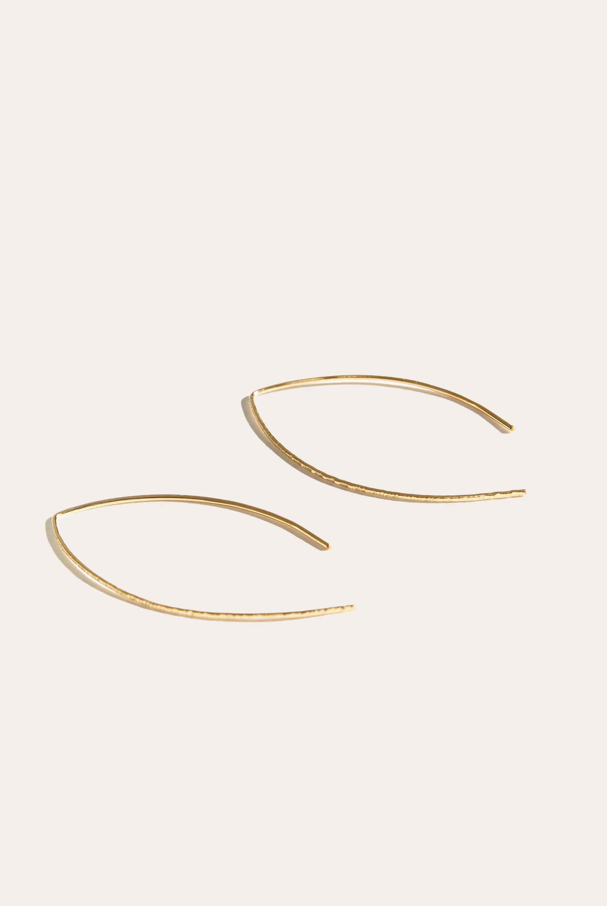 Curved Gold Earrings