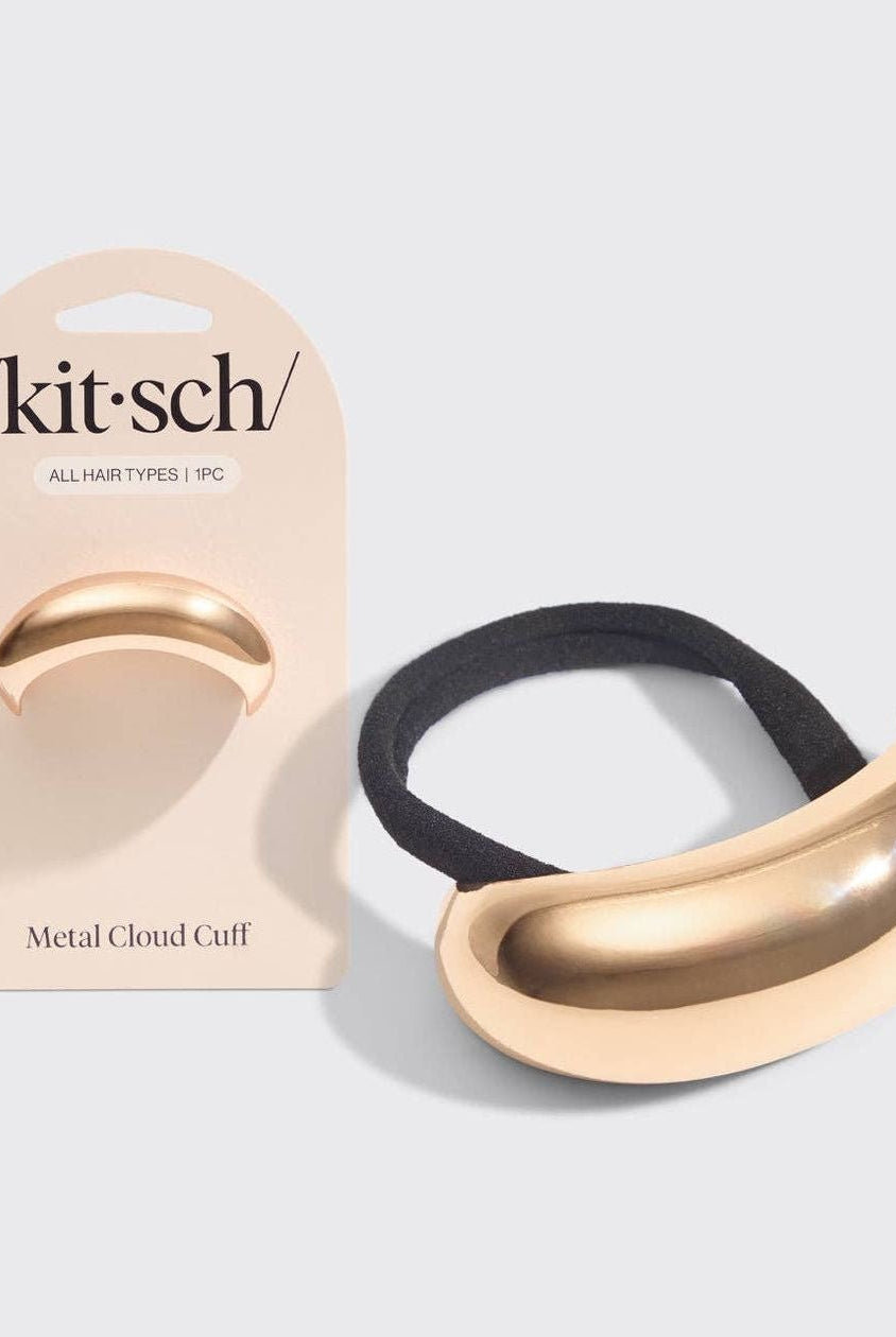 Rose & Lee Co Gold Metal Cloud Cuff, Medium Hair