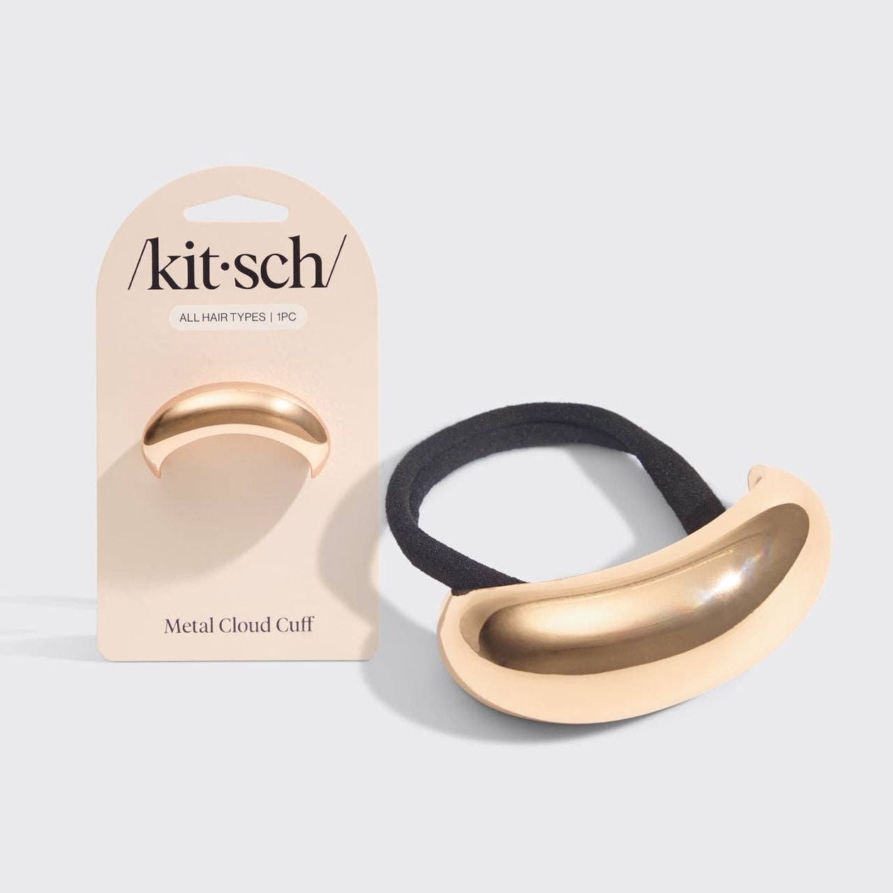 Rose & Lee Co Gold Metal Cloud Cuff, Medium Hair