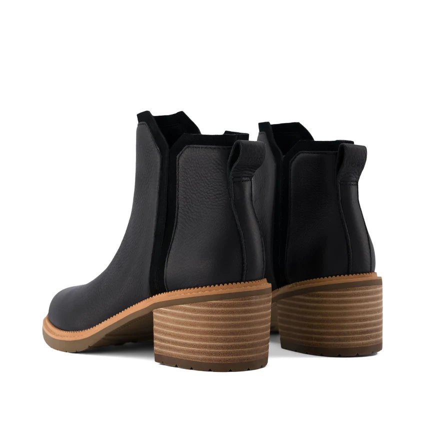 Rose & Lee Co Hailey Boot, Water Resistant Black Leather Accessories