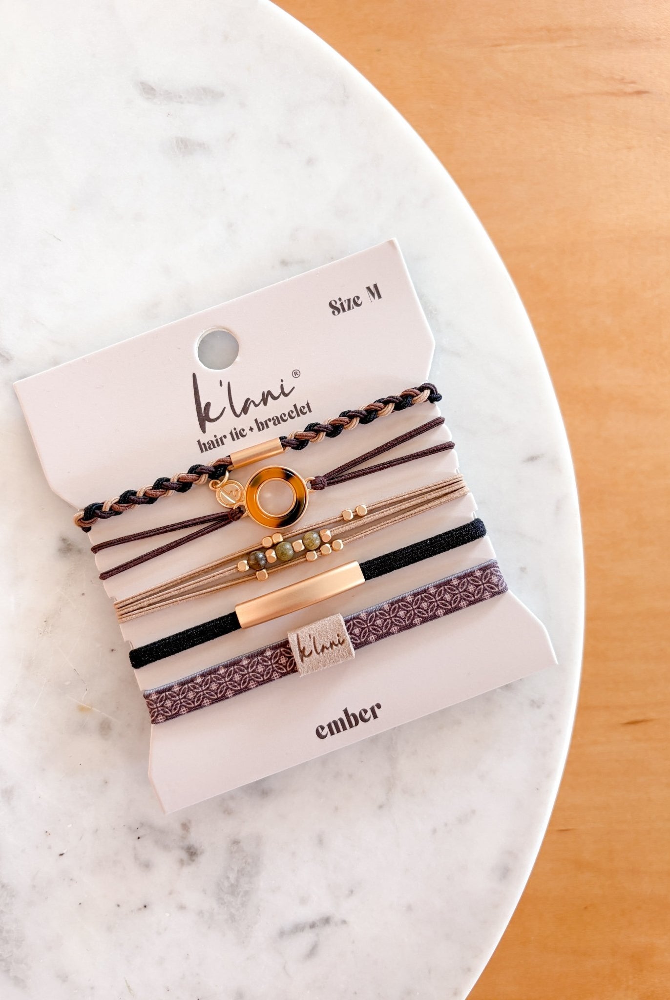 Rose & Lee Co Hair Tie Bracelet Set, Ember Hair
