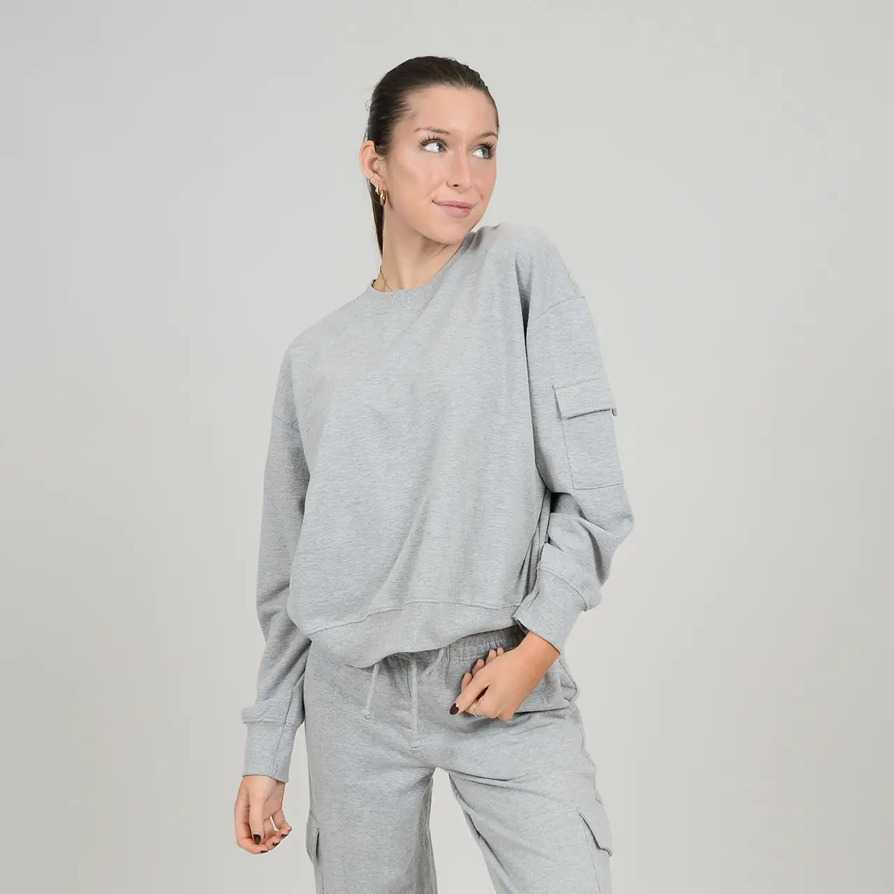 Heather Grey Pullover Apex Ethical Boutique
