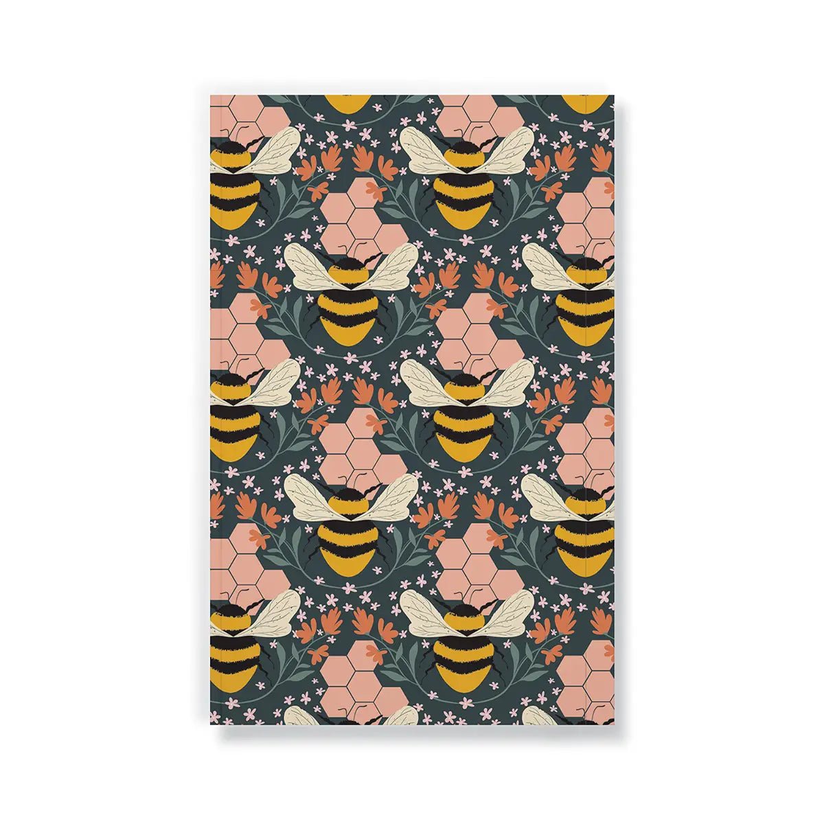 Rose & Lee Co Honeycomb Bee Classic Layflat Journal Notebook Stationery