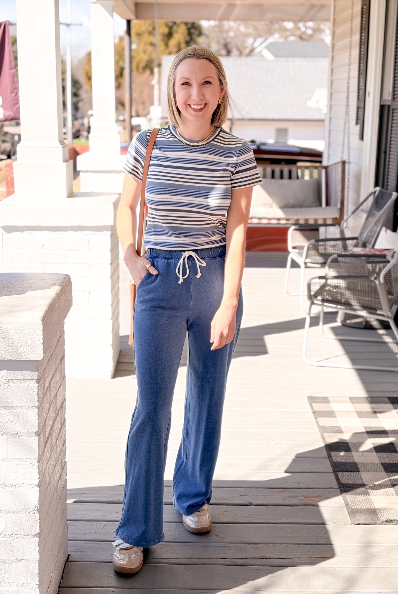 Rose & Lee Co Hunter Pants, Calypso Blue Indigo by Z Supply Pants