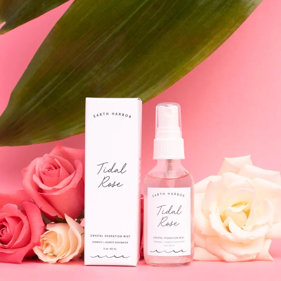 Rose & Lee Co Hydration Mist, Rose Water + Rose Quartz Bath & Body