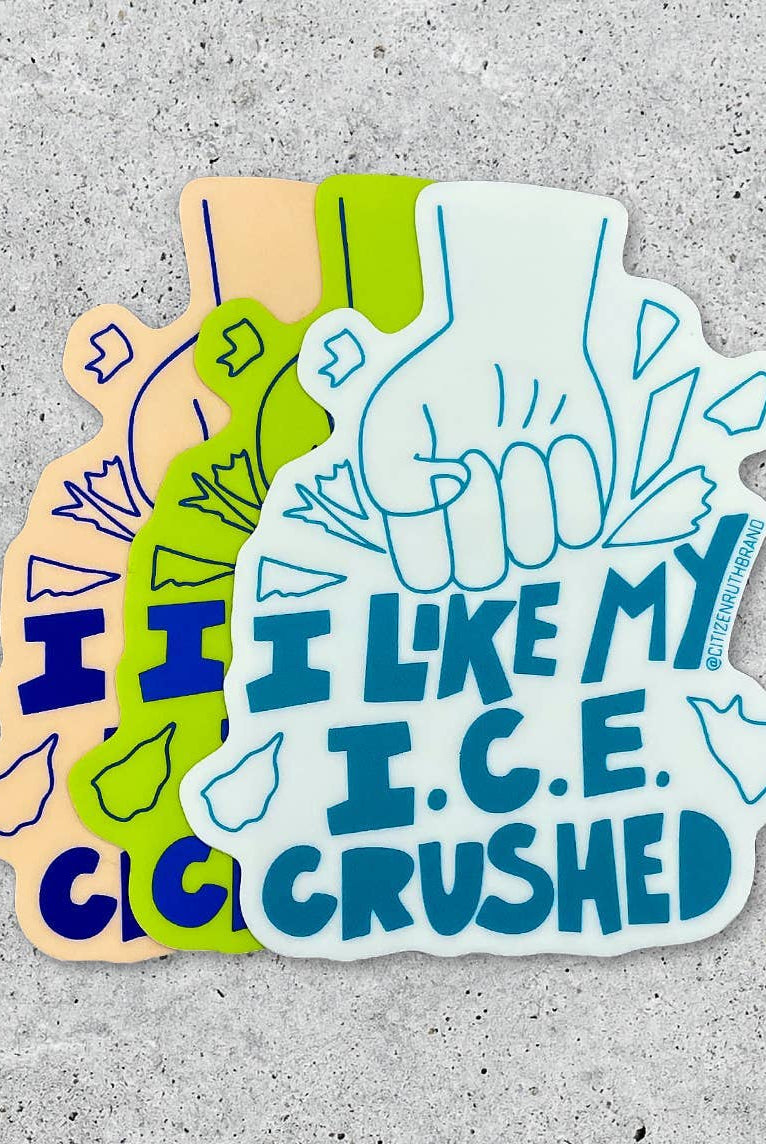 I Like My I.C.E. Crushed Sticker